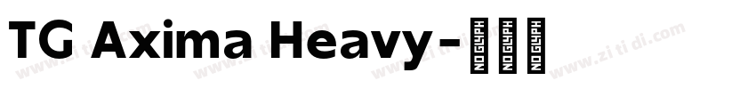 TG Axima Heavy字体转换